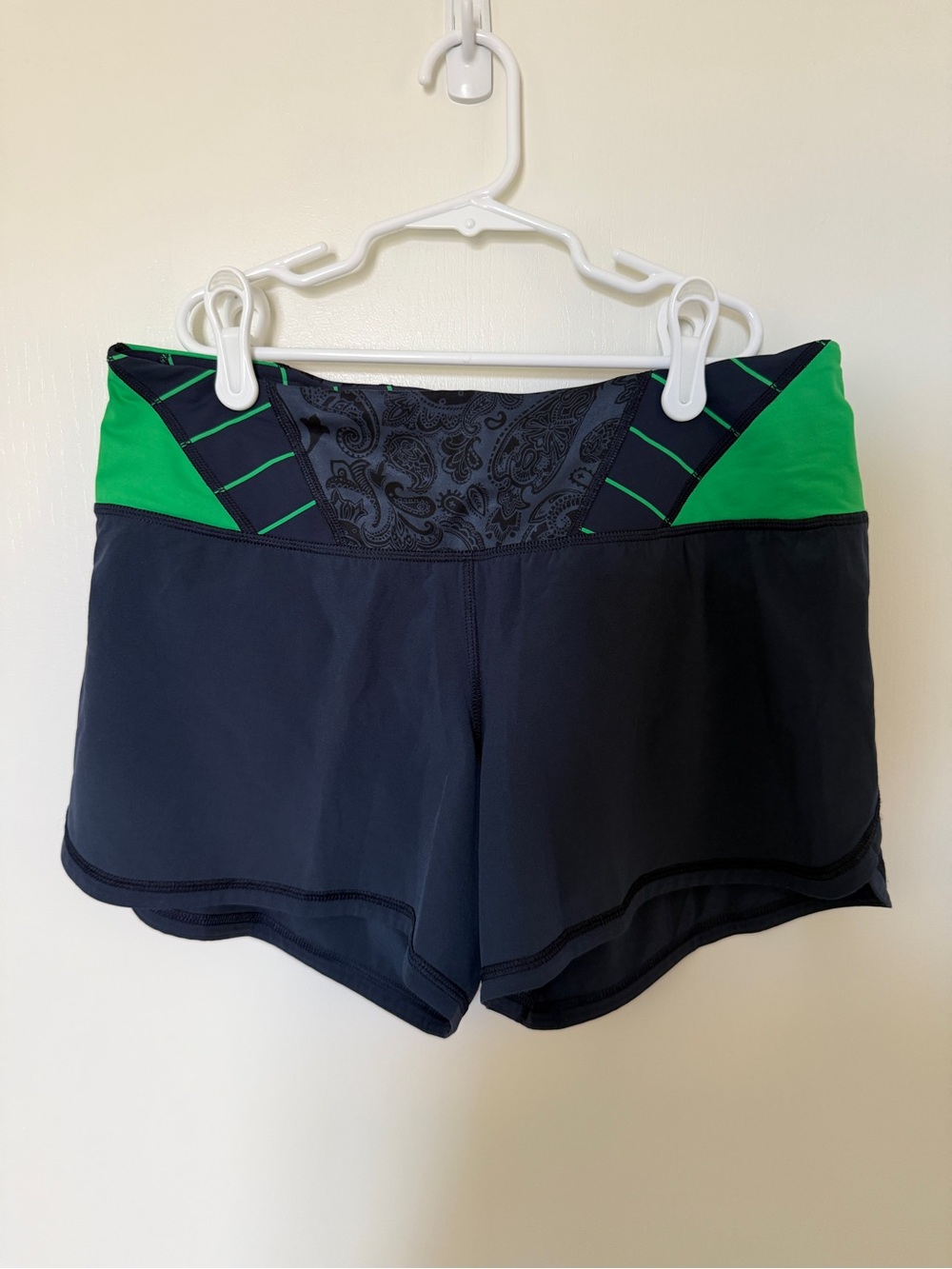 Women’s Blue and Green LuluLemon Shorts